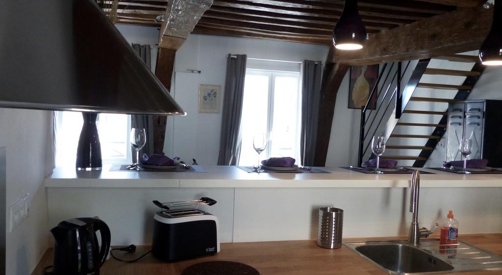 La Cachette de la Roche-Guyon Appartement Buitenkant foto